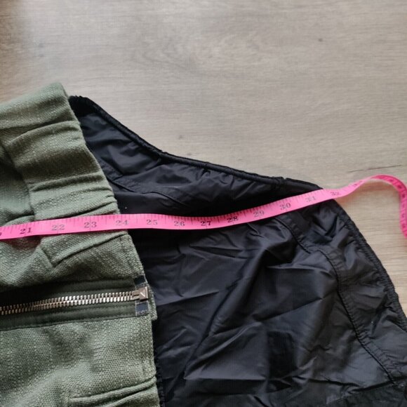 Alexander Wang Green Vest With Lamb Leather Trim Hi low Woman's Size 2 (small) - Picture 11 of 12